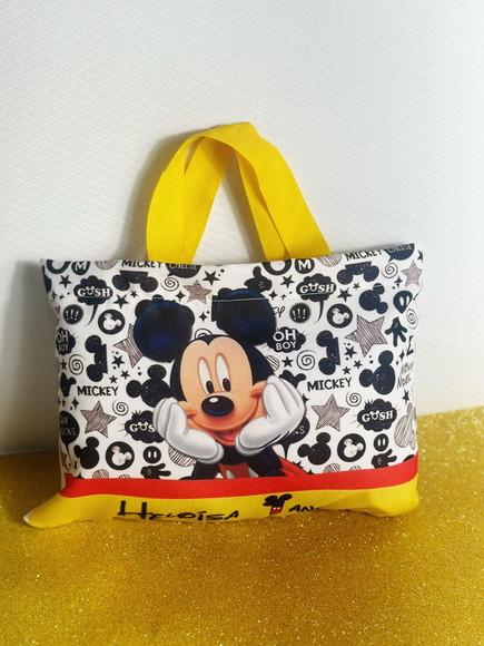 Sacolinha Ecobag Personalizada 28x19cm Mickey