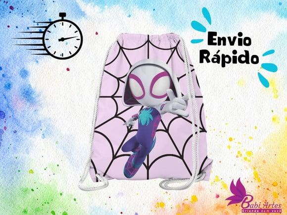 Mochilinha Homen Aranha Rosa Cute ( Envio + Rápido )
