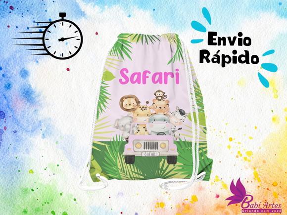 Mochilinha Safari Rosa ( Envio + Rápido )