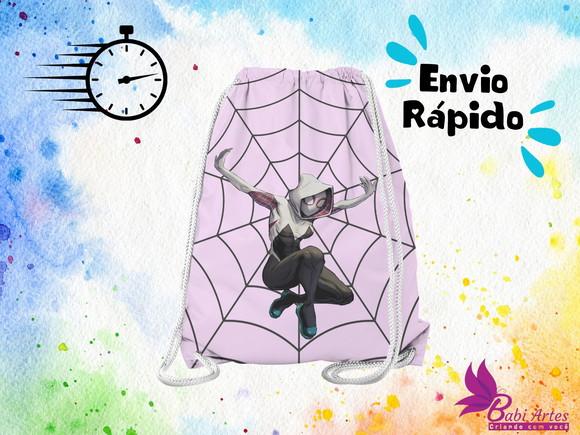 Mochilinha Homen Aranha Rosa ( Envio + Rápido )