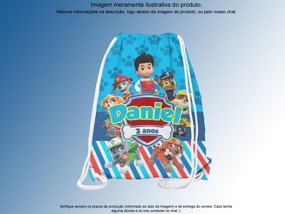 Mochilinha Personalizada Patrulha Canina