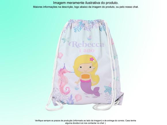 Mochilinha Personalizada Sereia