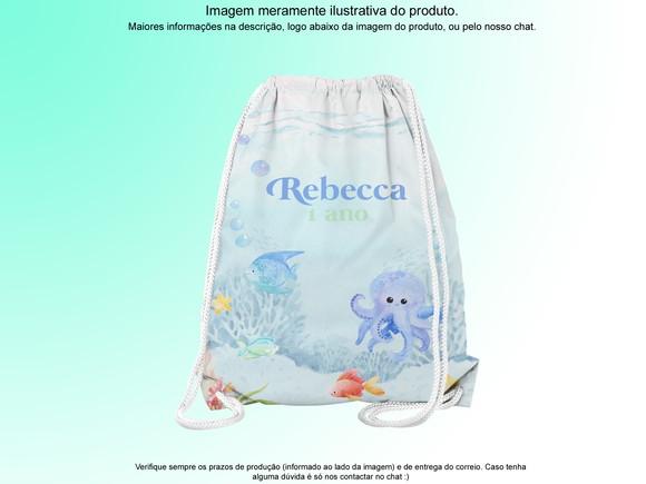 Mochilinha Personalizada Sereia
