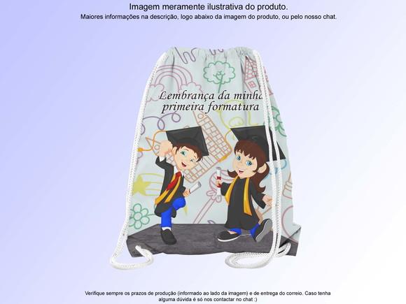 Mochilinha Personalizada Formatura