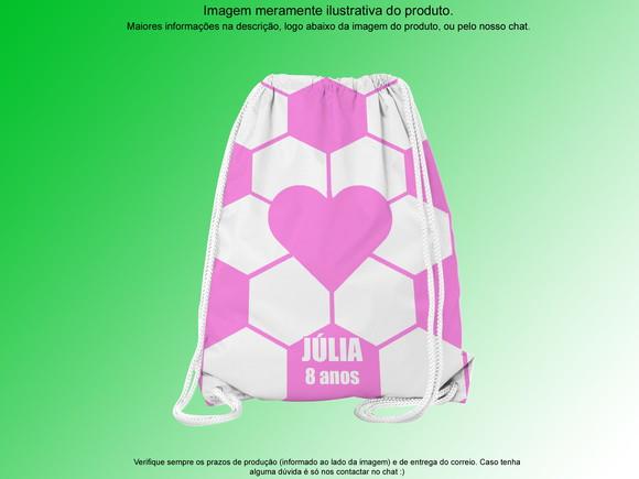 Mochilinha Personalizada Futebol