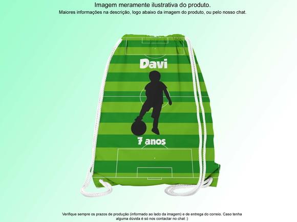 Mochilinha Personalizada Futebol