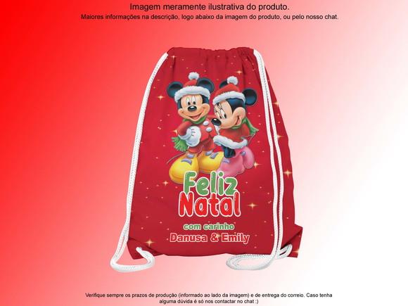 Mochilinha Personalizada Feliz Natal