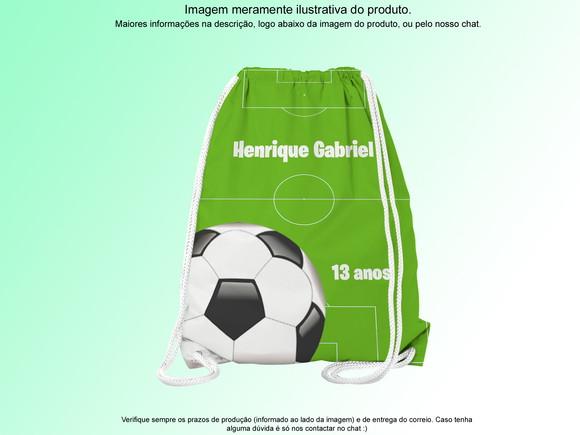 Mochilinha Personalizada Futebol