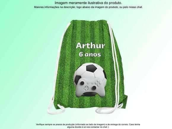Mochilinha Personalizada Futebol