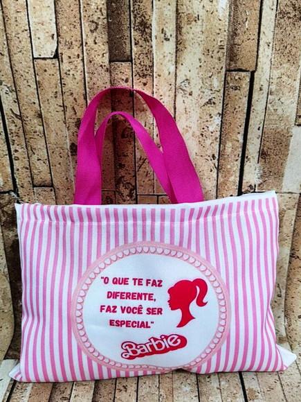 Sacolinhas Ecobag Personalizadas 28x19cm Barbie
