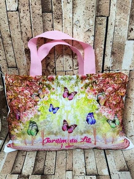 Sacolinhas Ecobag Personalizadas 28x19cm Jardim Encantado