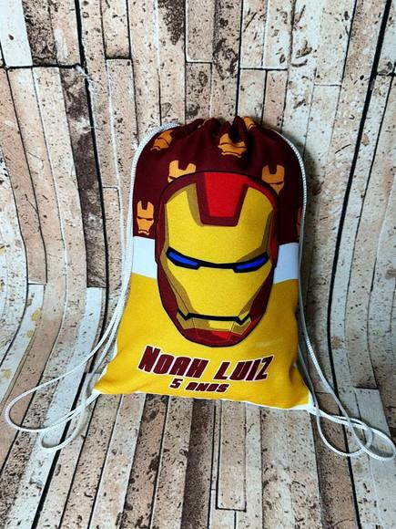 Mochilinha Personalizada Homem de Ferro