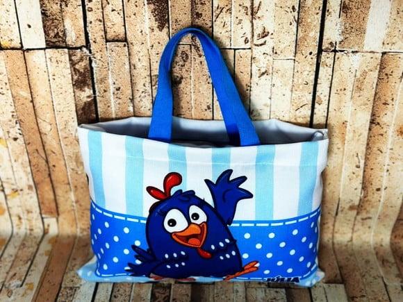 Sacolinhas Ecobag Personalizadas 28x19cm Galinha Pintadinha