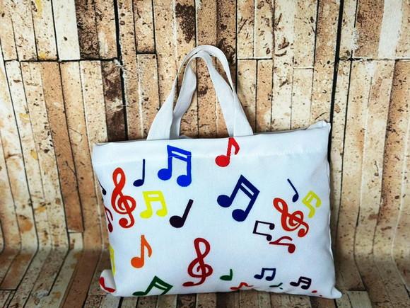 Sacolinhas Ecobag Personalizadas 28x19cm Música