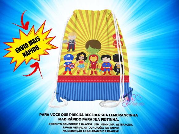 Mochilinha Super Heróis Cute ( Envio + Rápido )