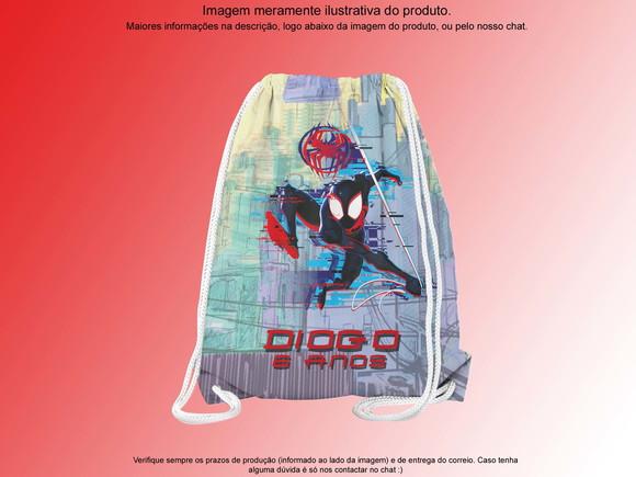 Mochilinha Personalizada 19x28cm Homem Aranha no Aranhaverso