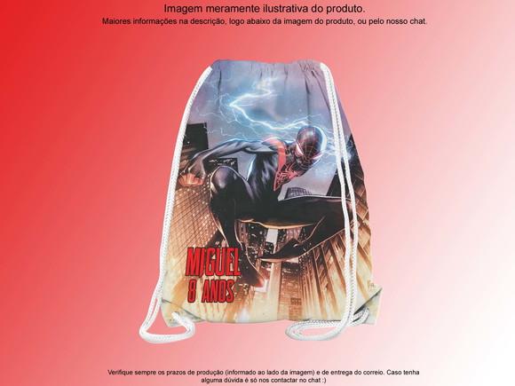 Mochilinha Personalizada 19x28cm Homem Aranha no Aranhaverso