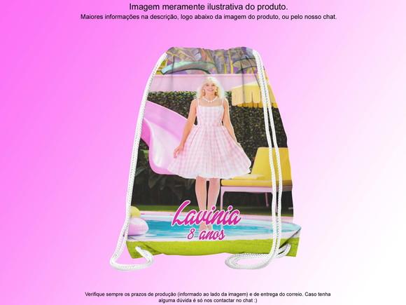 Mochilinha Personalizada 19x28cm Barbie