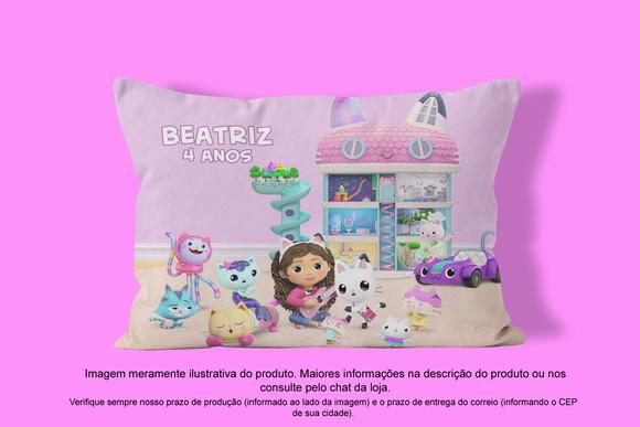 Almofadinha Personalizada 20x30cm a Casa Mágica da Gabby