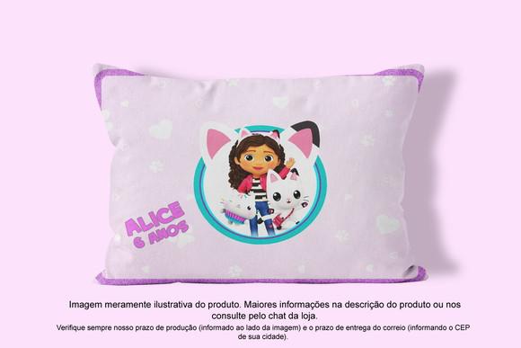 Almofadinha Personalizada 20x30cm a Casa Mágica da Gabby