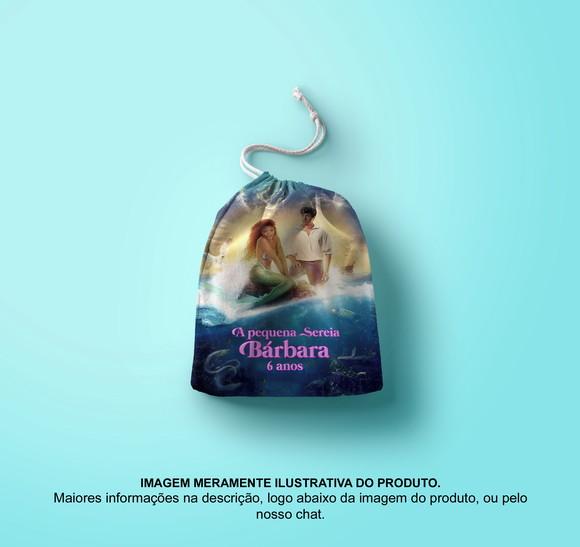 Saquinho Surpresa Personalizado 15x20cm a Pequena Sereia