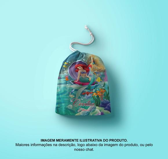 Saquinho Surpresa Personalizado 15x20cm a Pequena Sereia