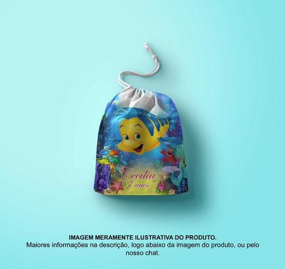 Saquinho Surpresa Personalizado 15x20cm a Pequena Sereia