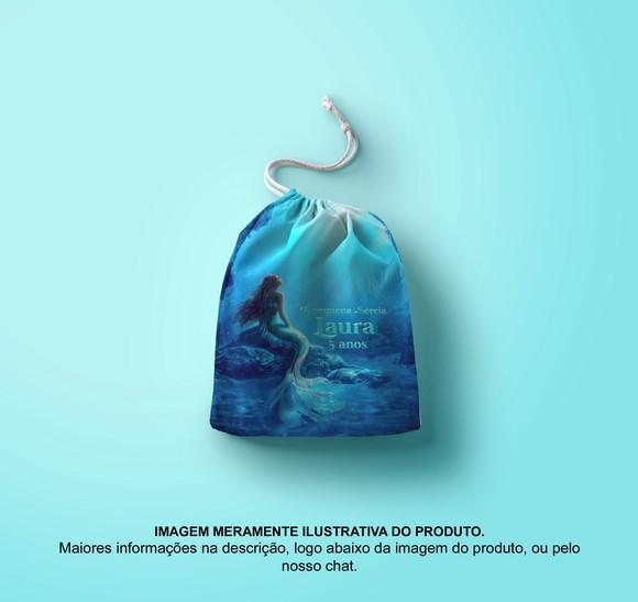 Saquinho Surpresa Personalizado 15x20cm a Pequena Sereia