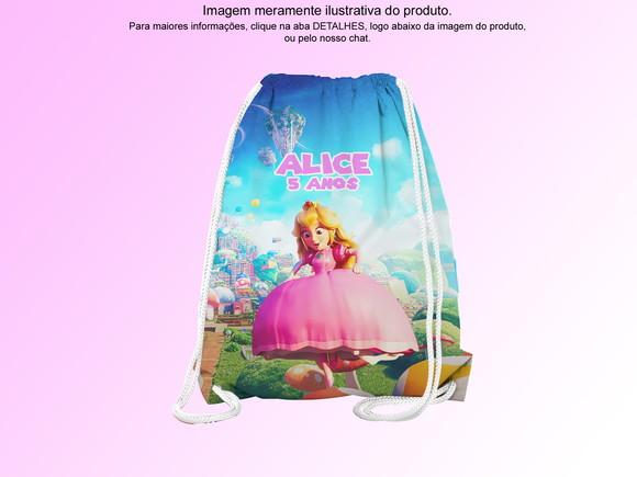 Mochilinha Personalizada 19x28cm Princesa Beach
