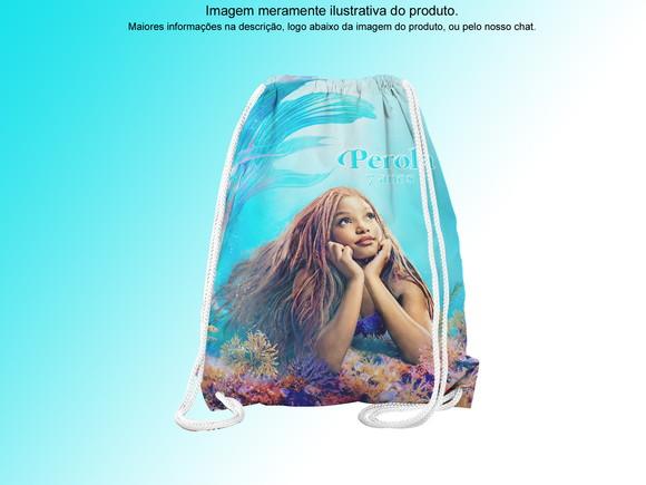 Mochilinha Personalizada 19x28cm a Pequena Sereia