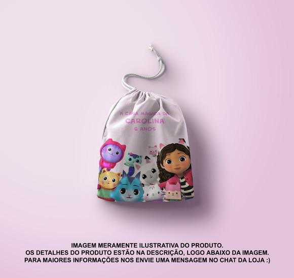 Saquinho Surpr. Personalizado 15x20cm a Casa Mágica da Gabby