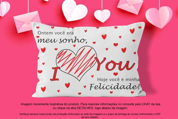 Almofadinha 20x30cm Dia dos Namorados