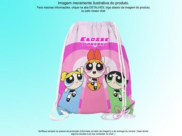 Mochilinha Personalizada 19x28cm Meninas Super Poderosas