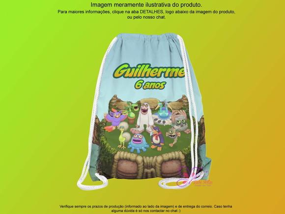 Mochilinha Personalizada 19x28cm My Singing Monsters