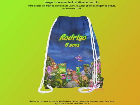 Mochilinha Personalizada 19x28cm My Singing Monsters