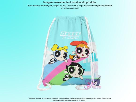 Mochilinha Personalizada 19x28cm Meninas Super Poderosas