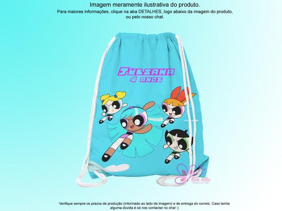 Mochilinha Personalizada 19x28cm Meninas Super Poderosas