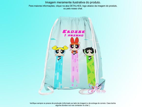 Mochilinha Personalizada 19x28cm Meninas Super Poderosas