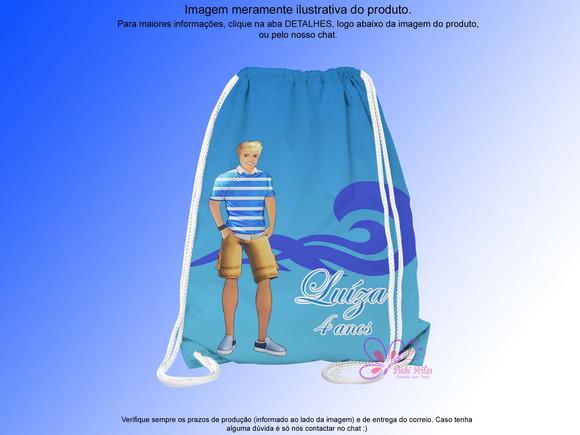 Mochilinha Personalizada 19x28cm Ken