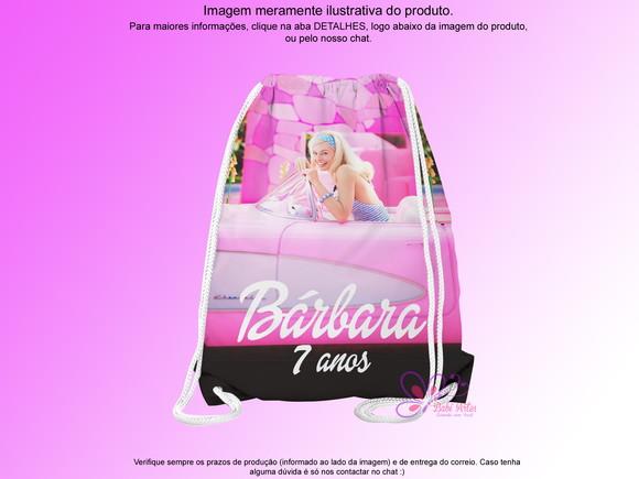 Mochilinha Personalizada 19x28cm Barbie