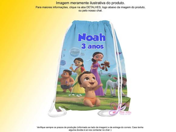 Mochilinha Personalizada 19x28cm o Pequeno Poderoso Bheem