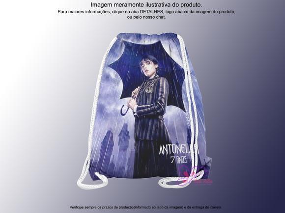 Mochilinha Personalizada 19x28cm Wandinha