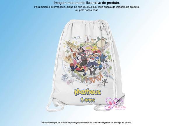 Mochilinha Personalizada 19x28cm Pokemon