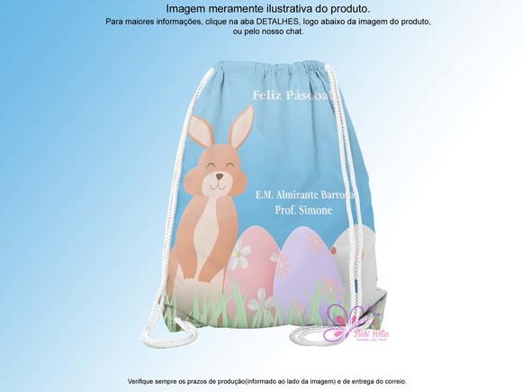 Mochilinha Personalizada 28x19cm Páscoa