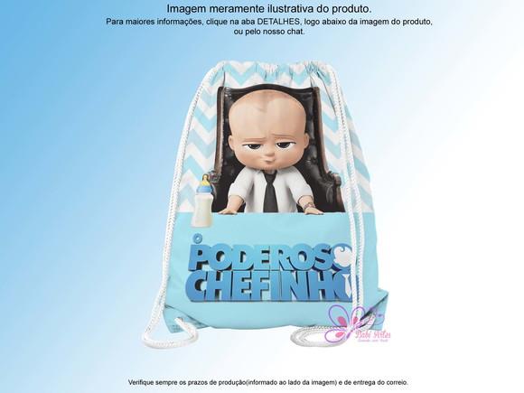 Mochilinha Personalizada 19x28cm o Poderoso Chefinho