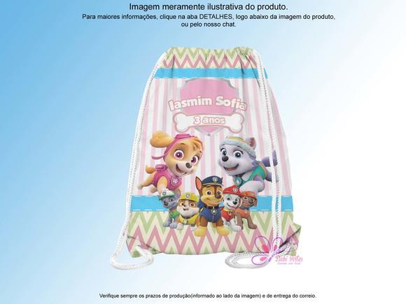 Mochilinha Personalizada 19x28cm Patrulha Canina