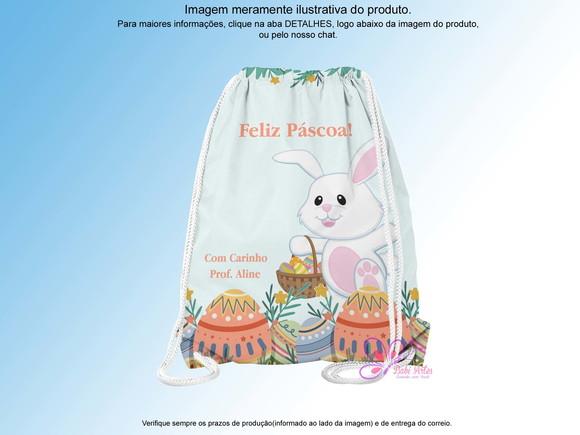 Mochilinha Personalizada 28x19cm Páscoa