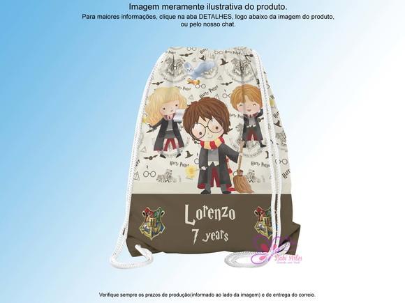 Mochilinha Personalizada 19x28cm Harry Potter