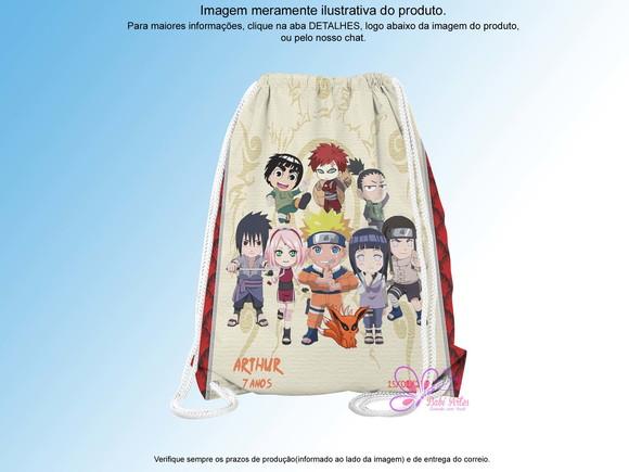 Mochilinha Personalizada 19x28cm Naruto
