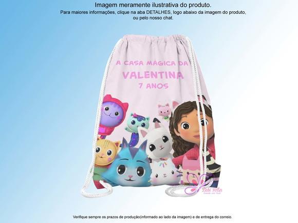 Mochilinha Personalizada a Casa Mágica da Gabby